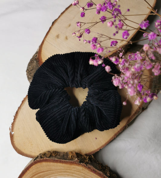 Scrunchie Cord schwarz