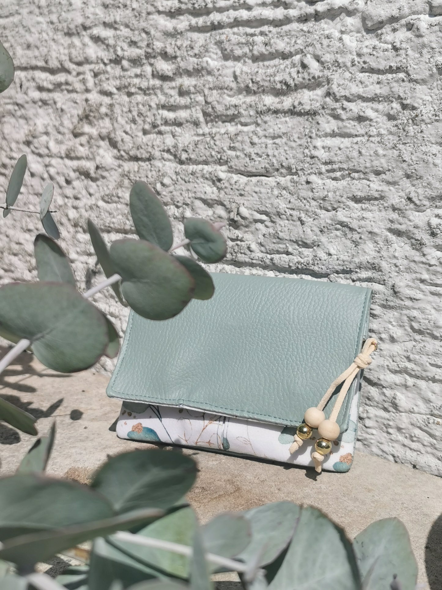 Geldbörse Rosa, Mint und Eukalyptus