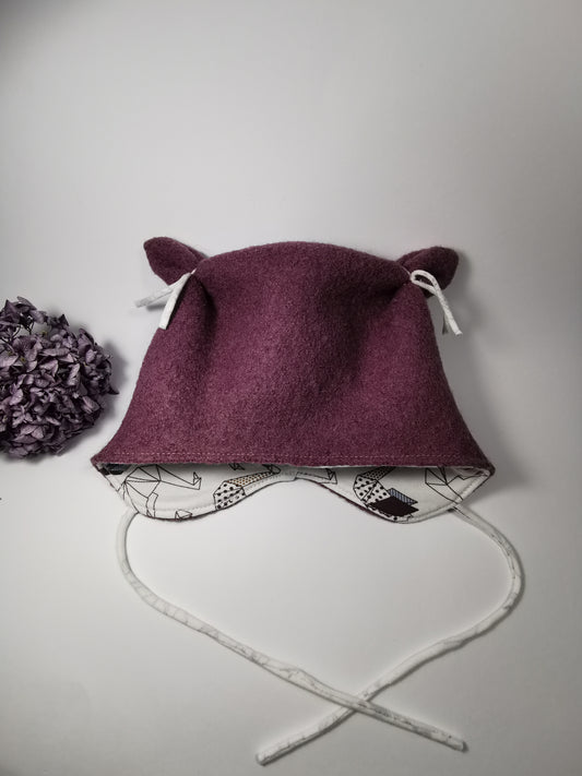 Walkmütze mit Öhrchen